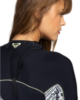 The Roxy Swell Series 3/2mm Back Zip Wetsuit in Egret Mo Rockin Vibes | Available at Anns Cottage