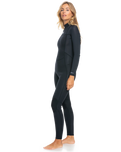 The Roxy Womens 5/4/3 Prologue 5mm Back Zip Wetsuit in Black