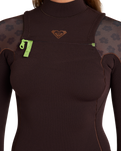 The Roxy Elite 1.5mm Chest Zip Spring Wetsuit in Coconut Shell | Available at Anns Cottage