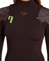 The Roxy Elite 1.5mm Chest Zip Spring Wetsuit in Coconut Shell | Available at Anns Cottage