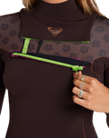 The Roxy Elite 1.5mm Chest Zip Spring Wetsuit in Coconut Shell | Available at Anns Cottage