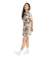 The Roxy Womens Real Yesterday Playsuit in Anthracite Palm