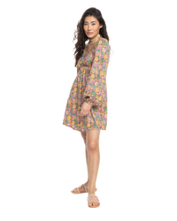The Roxy Womens Coastal Sound Dress in Rootbeer