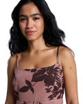 The Roxy Womens Seaside Memories Dress in Brownie Sweet Mai