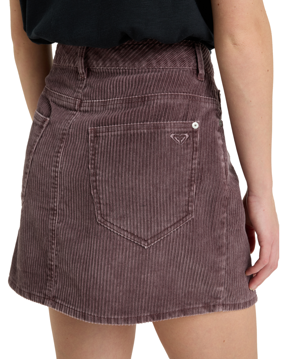 The Roxy Womens Rainfall Mini Corduroy Skirt in Huckleberry