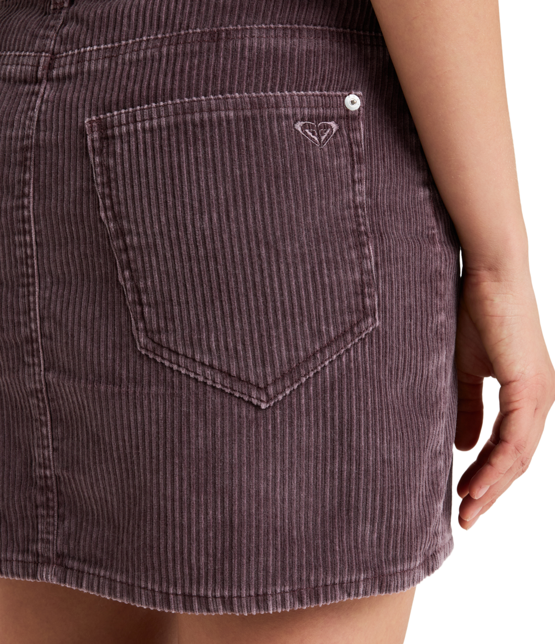 The Roxy Womens Rainfall Mini Corduroy Skirt in Huckleberry