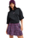 The Roxy Womens Remix Rebel Mini Skirt in Blackberry Wine Purple Plaid