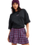 The Roxy Womens Remix Rebel Mini Skirt in Blackberry Wine Purple Plaid