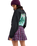 The Roxy Womens Remix Rebel Mini Skirt in Blackberry Wine Purple Plaid