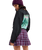 The Roxy Womens Remix Rebel Mini Skirt in Blackberry Wine Purple Plaid
