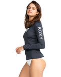 Whole Hearted Long Sleeve Rash Vest in Mood Indigo