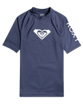 The Roxy Whole Hearted Rash Vest in Mood Indigo
