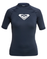 The Roxy Whole Hearted Rash Vest in Mood Indigo