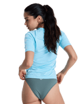 Whole Hearted Rash Vest in Tanager Turquoise