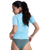 Whole Hearted Rash Vest in Tanager Turquoise