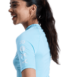Whole Hearted Rash Vest in Tanager Turquoise