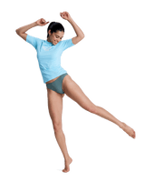 Whole Hearted Rash Vest in Tanager Turquoise