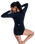 Essentials Back Zip Onesie Swimsuit in Anthracite
