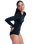Essentials Back Zip Onesie Swimsuit in Anthracite