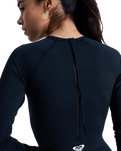 Essentials Back Zip Onesie Swimsuit in Anthracite