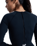 Essentials Back Zip Onesie Swimsuit in Anthracite