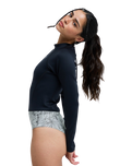 Pro Surf Onesie Swimsuit in Anthracite Popiscus