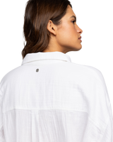 The Roxy Womens Morning Time Shirt in Snow White
