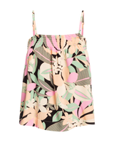 The Roxy Womens Sky Vibes Top in Anthracite Palm