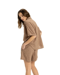 The Roxy Womens Beach Nostalgia Shirt in Portobella Flower Eyelet