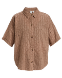 The Roxy Womens Beach Nostalgia Shirt in Portobella Flower Eyelet