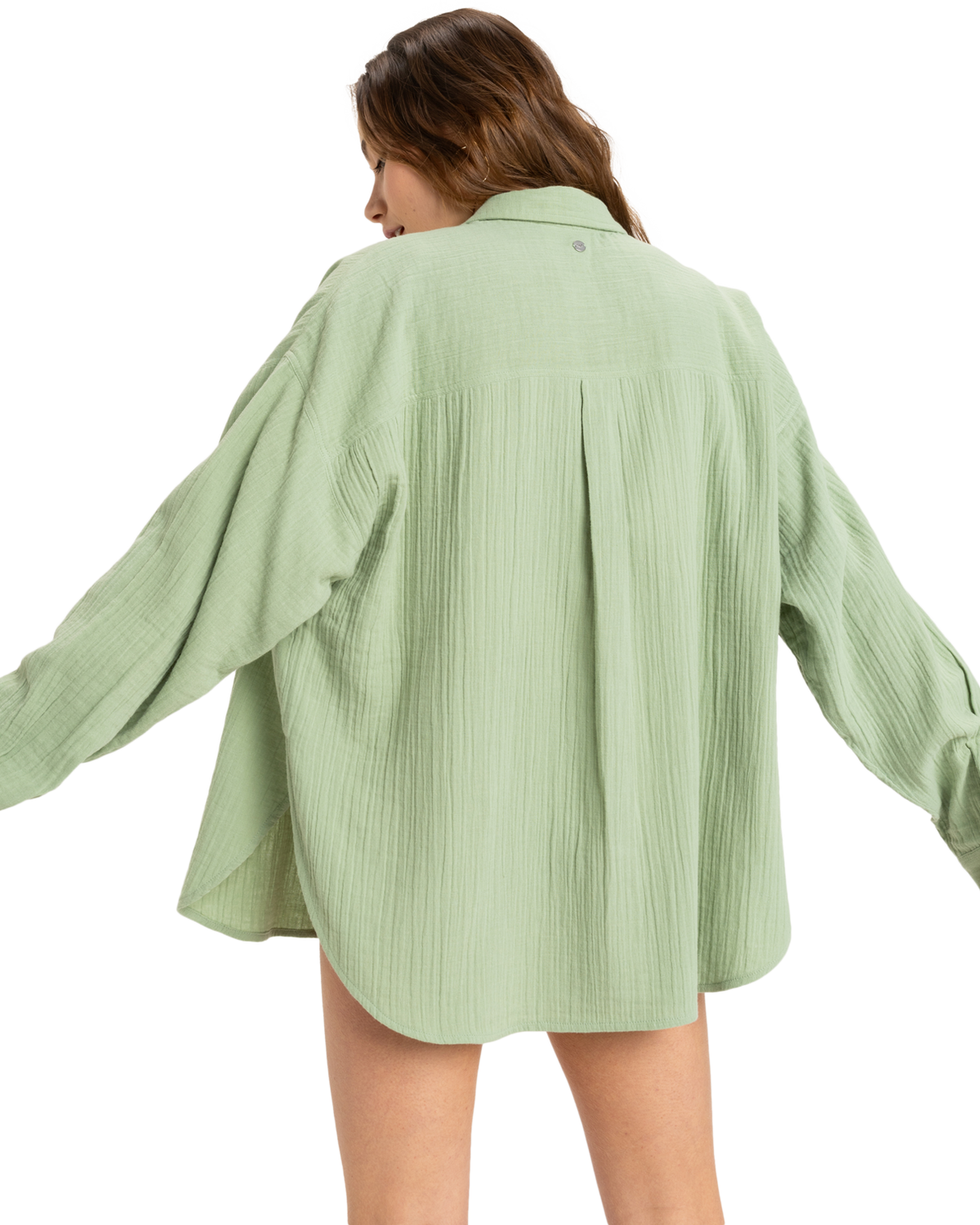 The Roxy Womens Morning Time Shirt in Basil