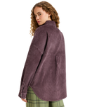 The Roxy Womens Kick Back Washed Cord Shirt Jacket in Huckleberry