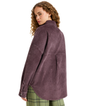 The Roxy Womens Kick Back Washed Cord Shirt Jacket in Huckleberry