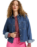 The Roxy Womens Another Reflect Denim Shirt Jacket in Medium Blue