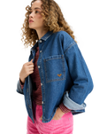 The Roxy Womens Another Reflect Denim Shirt Jacket in Medium Blue