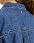 The Roxy Womens Another Reflect Denim Shirt Jacket in Medium Blue