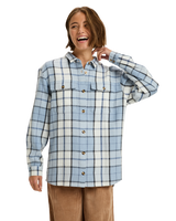 The Roxy Womens Let It Go Flannel Shirt in Blueblizz Mariachi Plaid