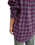 The Roxy Womens Let It Go Check Shirt in Blackberry Wine Purple Plaid