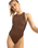 Roxy Pro Wave One Piece Swimsuit in Chocolate Plum Polkabiscus