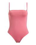 The Roxy Womens Beach Classics Bandeau One Piece Swimsuit in Heather Rose