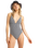 The Roxy Womens Gingham One Piece Swimsuit in Anthracite