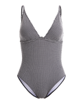The Roxy Womens Gingham One Piece Swimsuit in Anthracite