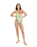 The Roxy Womens Atlas One Piece Swimsuit in Skyway