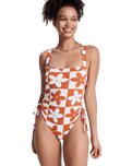 Hazy Days One Piece Swimsuit in Ginger Spice Flora