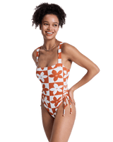 Hazy Days One Piece Swimsuit in Ginger Spice Flora