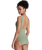 Love Elongated One Piece Swimsuit in Oil Green