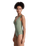 Love Elongated One Piece Swimsuit in Oil Green