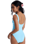 Palm Dreams One Piece Swimsuit in Tanager Turquoise