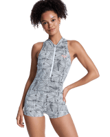 Pro Surf One Piece Boyleg Swimsuit in Anthracite Popiscus
