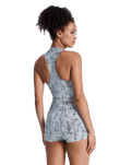 Pro Surf One Piece Boyleg Swimsuit in Anthracite Popiscus